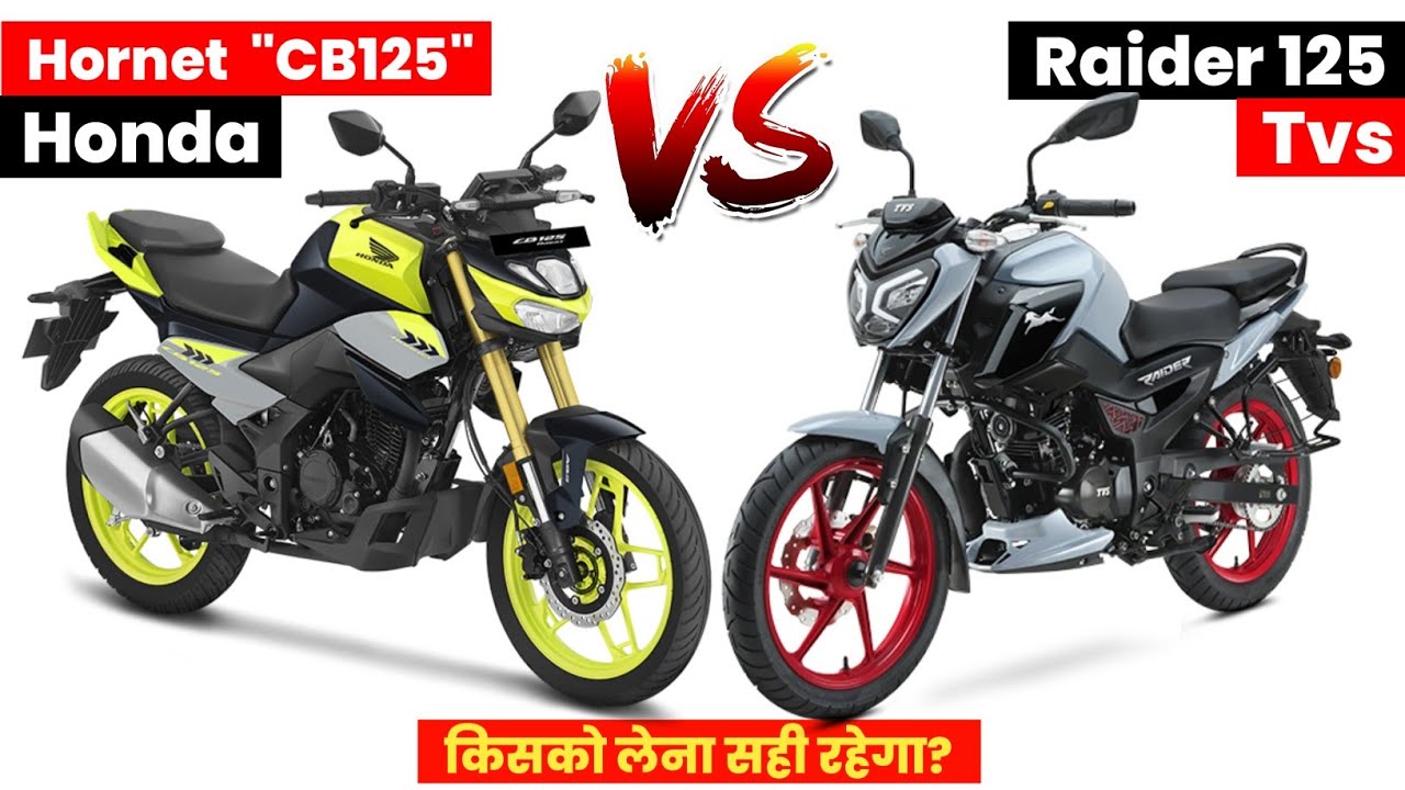 TVS Raider 125 vs Honda CB125 Hornet